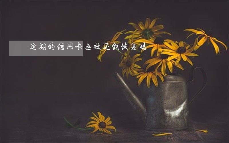 逾期的信用卡无效还能恢复吗 逾期的信用卡无效还能恢复吗