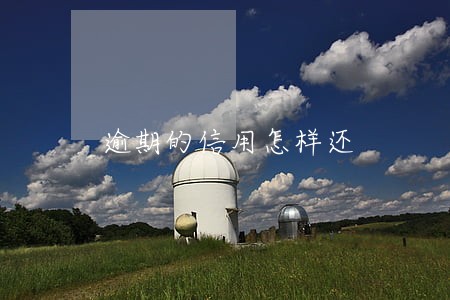 逾期的信用怎样还 逾期的信用怎样还