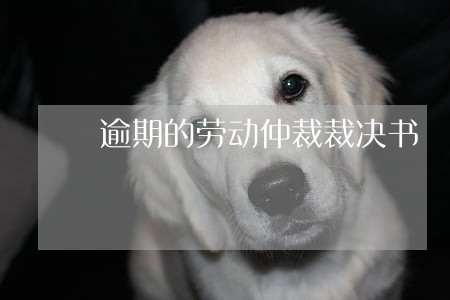 逾期的劳动仲裁裁决书 逾期的劳动仲裁裁决书