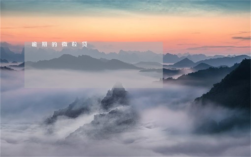 逾期的微粒贷