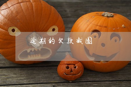 逾期的欠款截图
