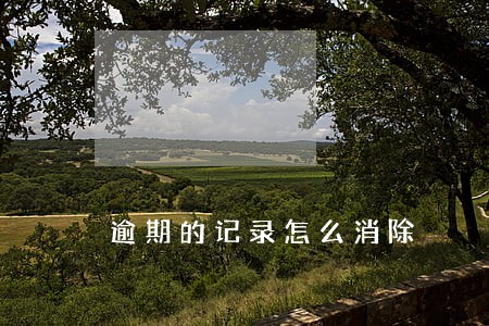 逾期的记录怎么消除 逾期的记录怎么消除