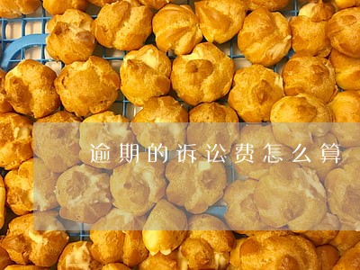 逾期的诉讼费怎么算 逾期的诉讼费怎么算