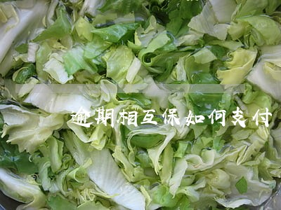 逾期相互保如何支付 逾期相互保如何支付