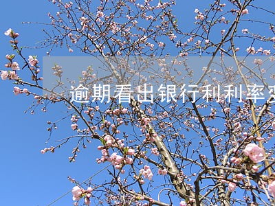 逾期看出银行利利率变化 逾期看出银行利利率变化