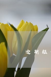 逾期短信收到调庭通知