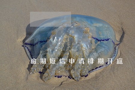 逾期短信申请排期开庭 逾期短信申请排期开庭
