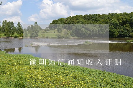 逾期短信通知收入证明 逾期短信通知收入证明