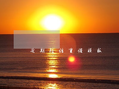 逾期短信重催模板 逾期短信重催模板