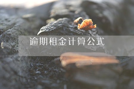 逾期租金计算公式 逾期租金计算公式
