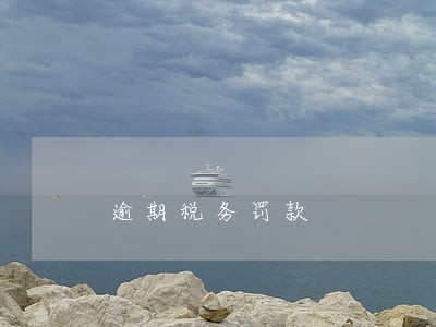 逾期税务罚款 逾期税务罚款