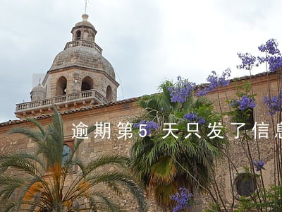逾期第5天只发了信息