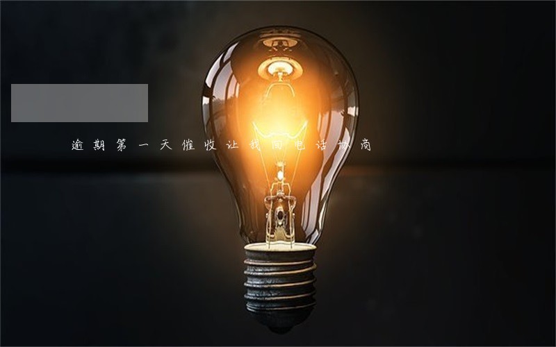 逾期第一天催收让我回电话协商