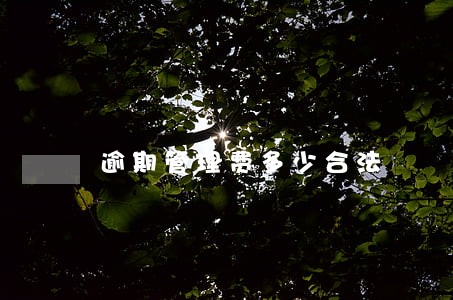 逾期管理费多少合法 逾期管理费多少合法