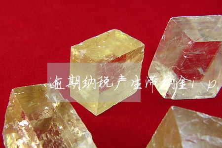 逾期纳税产生滞纳金ipo影响 逾期纳税产生滞纳金ipo影响