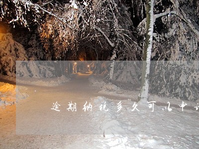 逾期纳税多久可以申请强制执行 逾期纳税多久可以申请强制执行