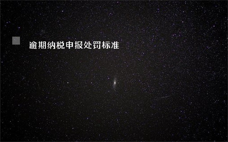 逾期纳税申报处罚标准 逾期纳税申报处罚标准