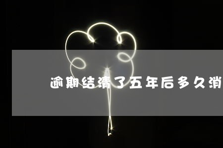 逾期结清了五年后多久消除