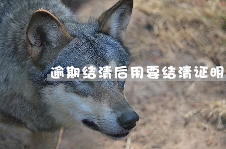 逾期结清后用要结清证明吗 逾期结清后用要结清证明吗