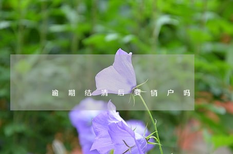 逾期结清后要销户吗 逾期结清后要销户吗