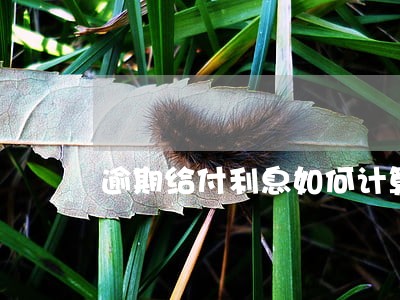 逾期给付利息如何计算
