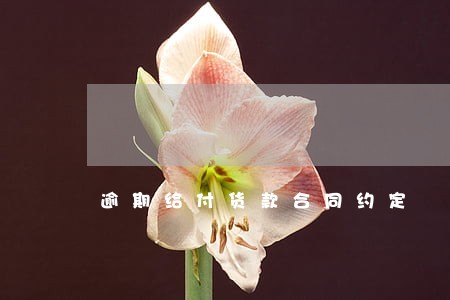 逾期给付货款合同约定