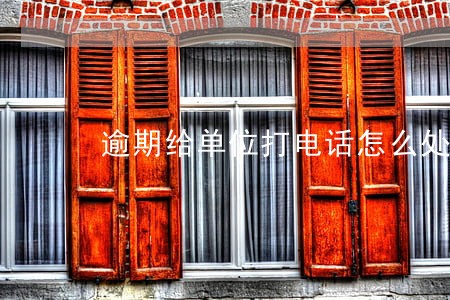 逾期给单位打电话怎么处理 逾期给单位打电话怎么处理