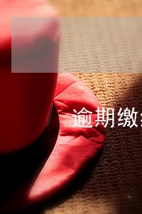 逾期缴纳催收费 逾期缴纳催收费