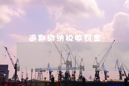 逾期缴纳税收罚金 逾期缴纳税收罚金