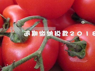 逾期缴纳税款2018 逾期缴纳税款2018