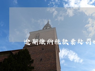 逾期缴纳税款要处罚吗 逾期缴纳税款要处罚吗