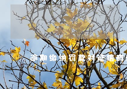 逾期缴纳罚款对征信有没有影响 逾期缴纳罚款对征信有没有影响
