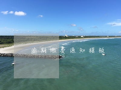 逾期缴费通知模板 逾期缴费通知模板