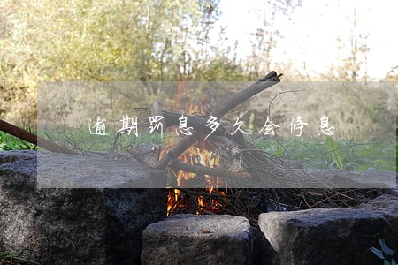 逾期罚息多久会停息 逾期罚息多久会停息