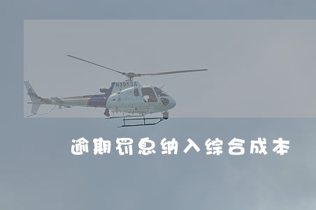 逾期罚息纳入综合成本 逾期罚息纳入综合成本