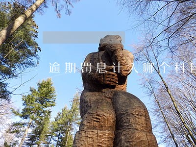 逾期罚息计入哪个科目 逾期罚息计入哪个科目