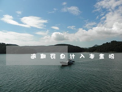 逾期罚息计入本金吗 逾期罚息计入本金吗