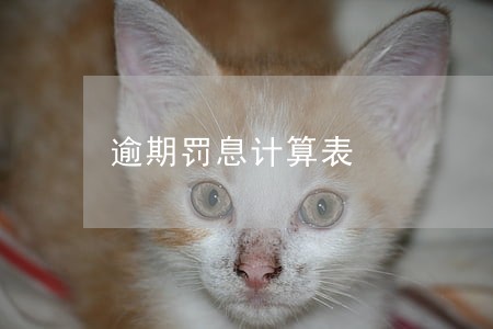 逾期罚息计算表 逾期罚息计算表