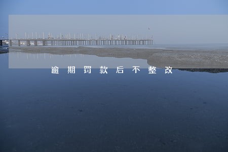 逾期罚款后不整改 逾期罚款后不整改