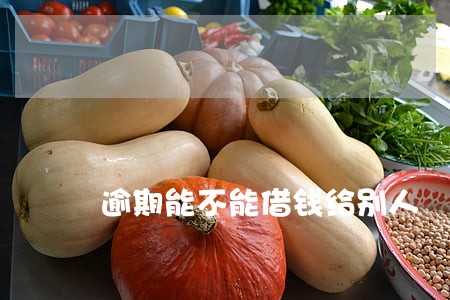 逾期能不能借钱给别人