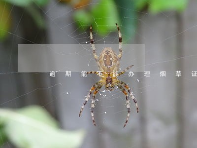 逾期能不能办理烟草证 逾期能不能办理烟草证