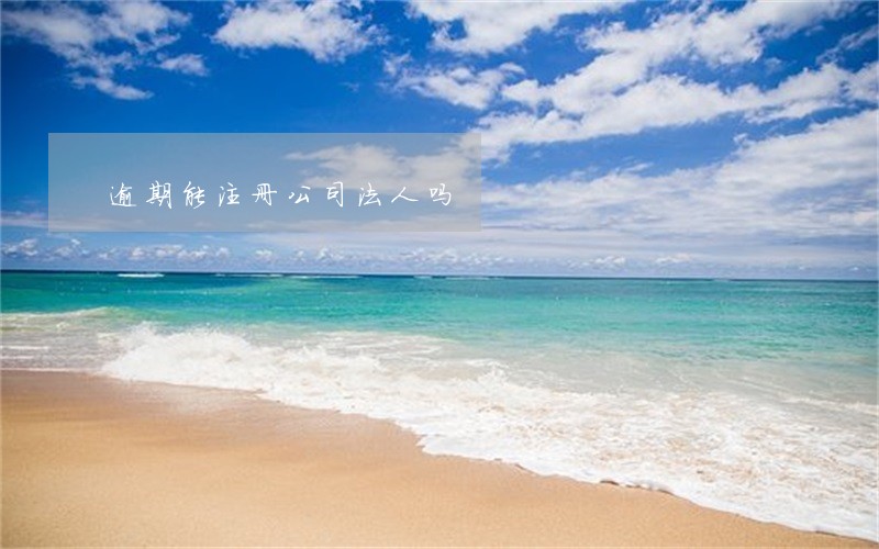 逾期能注册公司法人吗 逾期能注册公司法人吗