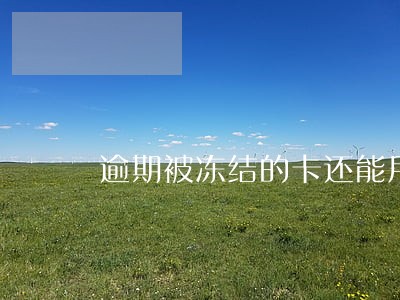 逾期被冻结的卡还能用嘛