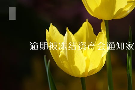逾期被冻结资产会通知家人吗 逾期被冻结资产会通知家人吗