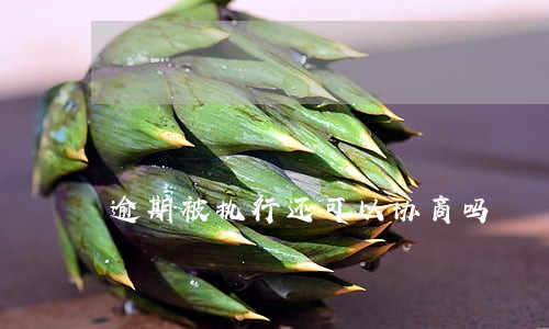 逾期被执行还可以协商吗 逾期被执行还可以协商吗