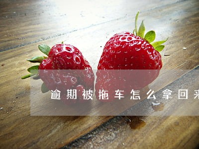 逾期被拖车怎么拿回来 逾期被拖车怎么拿回来