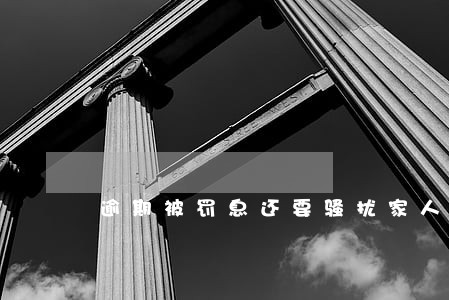 逾期被罚息还要骚扰家人 逾期被罚息还要骚扰家人