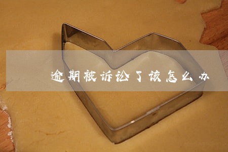 逾期被诉讼了该怎么办 逾期被诉讼了该怎么办