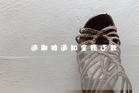 逾期被通知全额还款 逾期被通知全额还款