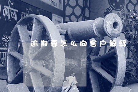 逾期要怎么向客户解释 逾期要怎么向客户解释
